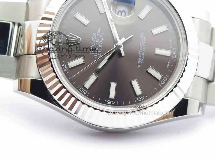 MiroTime 0325 Tailored DateJust II 41mm SS BP Maker Best Edition Dark Gray Dial On SS Bracelet SA 3735
